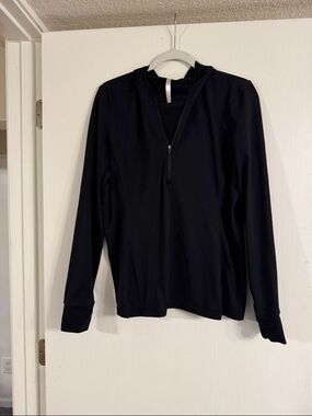 Fabletics Black Half-Zip Performance Top